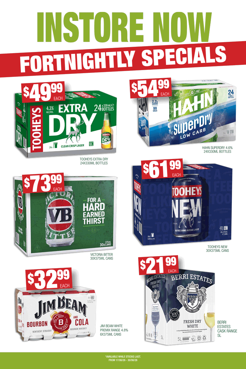 June Bottle Shop Specials Minto