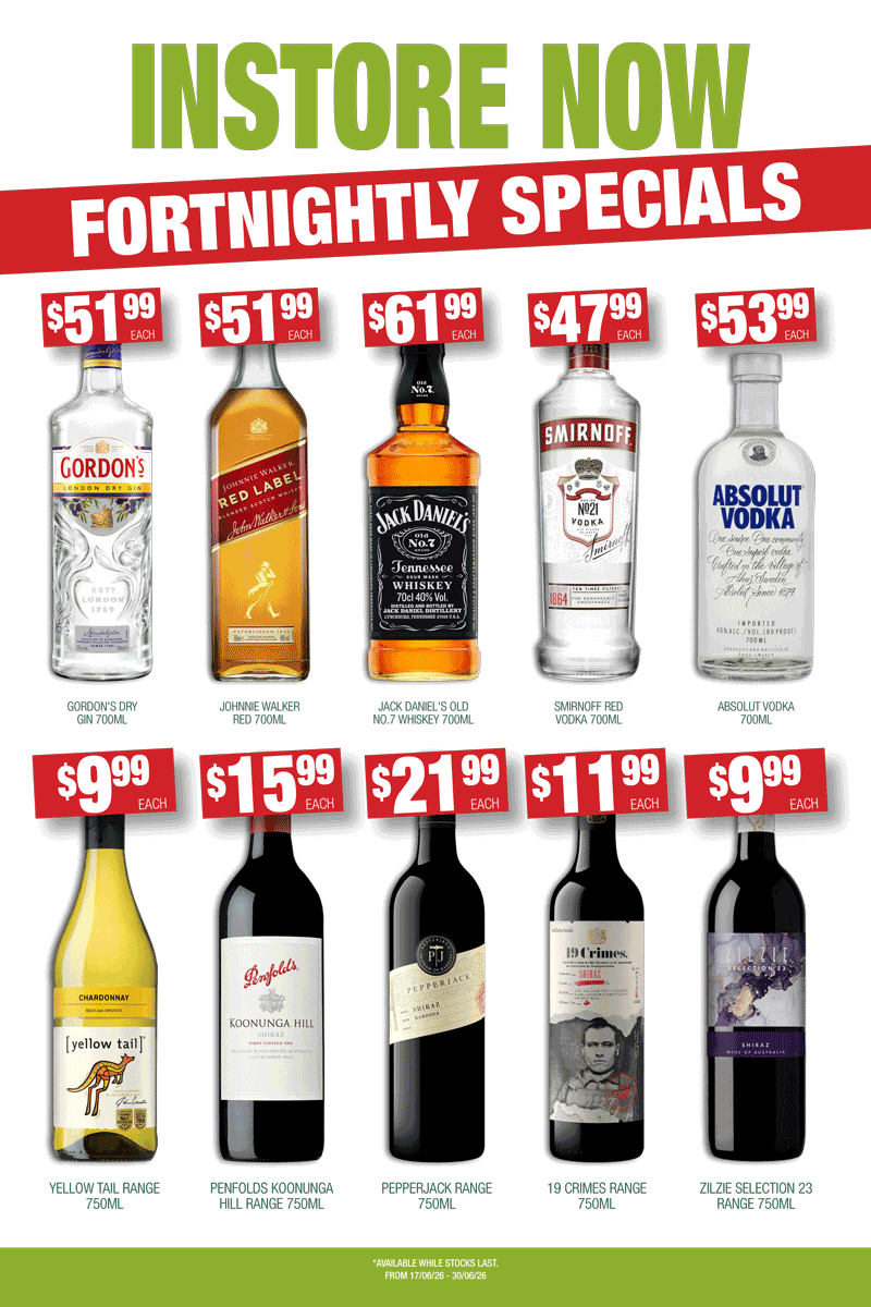 June Bottle Shop Specials Minto